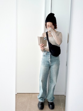 「アイテム（キャミソール）」を使った、ちさとさん（レディース・156cm）の秋コーディネート