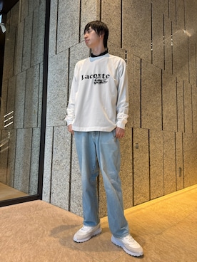 「アイテム（トップス）」を使った、O.Sさん（メンズ・186cm）の秋コーディネート
