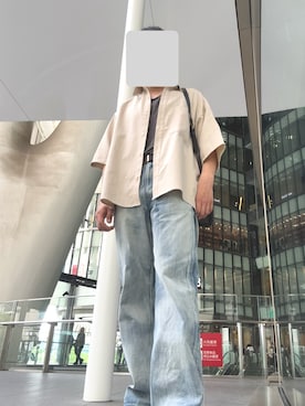 「epnok（エプノック）のアイテム」を使った、【低身長コーデ】びゃくや。さん（メンズ・163cm）の夏コーディネート