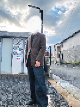 「アイテム（キーケース/キーアクセサリー）」を使った、【低身長コーデ】びゃくや。さん（メンズ・163cm・20代）の冬コーディネート