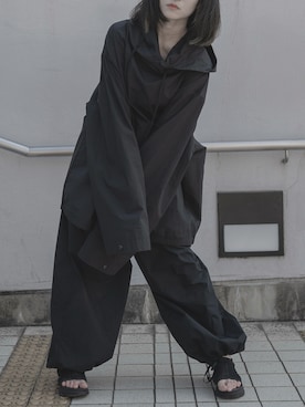 「Utusiyo（ウツシヨ）のアイテム（パーカー）」を使った、JURIさん（レディース・165cm）の秋コーディネート