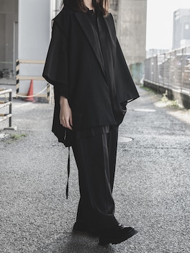 「Utusiyo（ウツシヨ）のアイテム（パンツ）」を使った、JURIさん（レディース・165cm）の春コーディネート