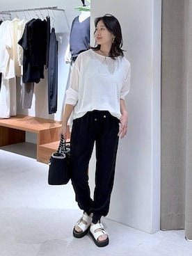 OKAWAさん（レディース・161cm）の夏コーディネート