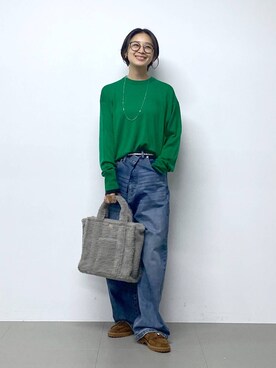 「SOAC（ソーク）のアイテム」を使った、OKAWAさん（レディース・161cm）の秋コーディネート
