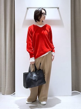 「Beau're（ヴュレ）のアイテム」を使った、OKAWAさん（レディース・161cm）の冬コーディネート