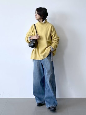 「アイテム（メガネ）」を使った、OKAWAさん（レディース・161cm・30代）の秋コーディネート