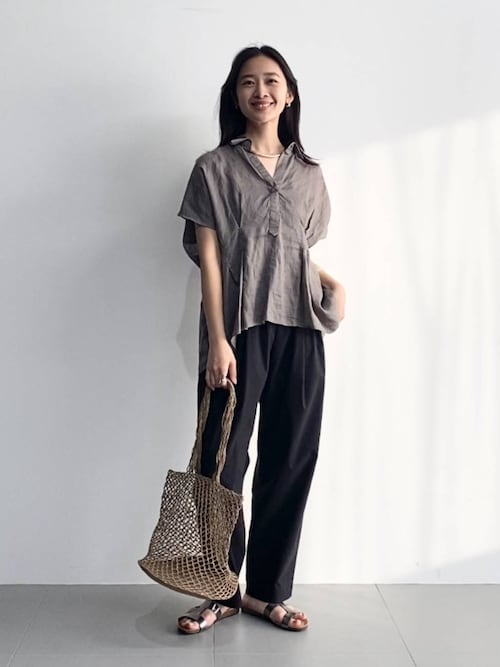【値下げ】メイドインマダ　かごバッグ　グレー MADE IN MADA かごバッグ カゴバッグ 「MADE /メイドインマダ