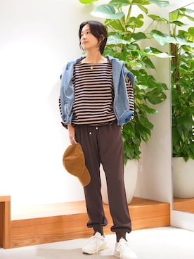 「アイテム（バックパック/リュック）」を使った、OKAWAさん（レディース・161cm・30代）の秋コーディネート