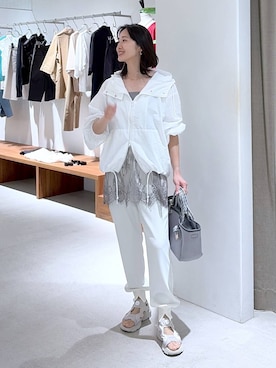 「BARNYARDSTORM（バンヤードストーム）のアイテム（パンツ）」を使った、OKAWAさん（レディース・161cm）の春コーディネート