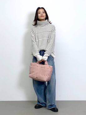 「BARNYARDSTORM（バンヤードストーム）のBARNYARDSTORM / ハイブリッドストレッチブーツ（ブーツ）」を使った、OKAWAさん（レディース・161cm・20代）の秋コーディネート