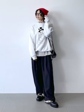 「BARNYARDSTORM（バンヤードストーム）のアイテム」を使った、OKAWAさん（レディース・161cm）の秋コーディネート