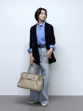 「BARNYARDSTORM（バンヤードストーム）のアイテム」を使った、OKAWAさん（レディース・161cm）の冬コーディネート