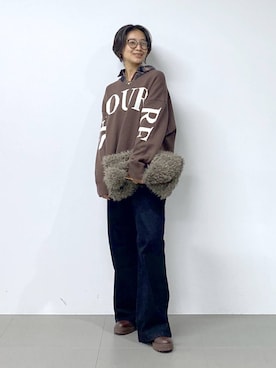 「アイテム（チノパンツ）」を使った、OKAWAさん（レディース・161cm・20代）の秋コーディネート