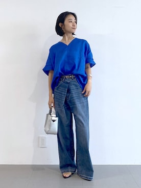 「アイテム（バングル/リストバンド）」を使った、OKAWAさん（レディース・161cm・30代）の夏コーディネート
