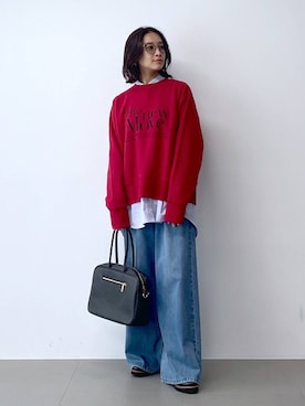 「アイテム（ローファー）」を使った、OKAWAさん（レディース・161cm・30代）の秋コーディネート