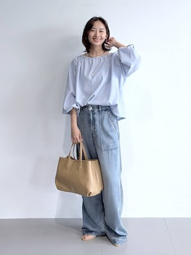 「Beau're（ヴュレ）のアイテム」を使った、OKAWAさん（レディース・161cm）の春コーディネート