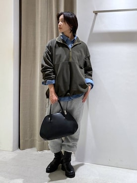 「アイテム（ブルゾン）」を使った、OKAWAさん（レディース・161cm・30代）の秋コーディネート