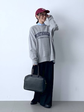 「アイテム（スウェット）」を使った、OKAWAさん（レディース・161cm・30代）の夏コーディネート