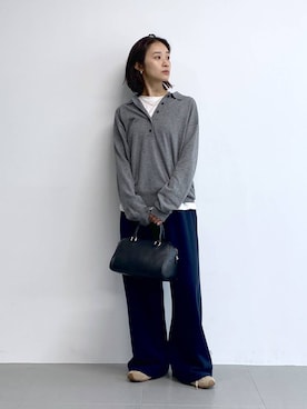 「アイテム（スウェットパンツ）」を使った、OKAWAさん（レディース・161cm・30代）の夏コーディネート