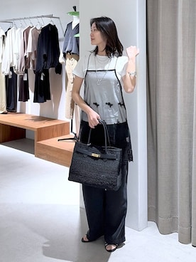 「アイテム（バングル/リストバンド、その他）」を使った、OKAWAさん（レディース・161cm）の春コーディネート
