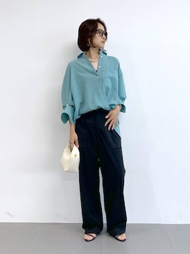 「アイテム（バングル/リストバンド）」を使った、OKAWAさん（レディース・161cm）の夏コーディネート