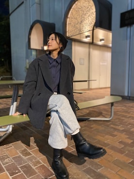 「アイテム（ソックス/靴下）」を使った、OKAWAさん（レディース・161cm・30代）の秋コーディネート