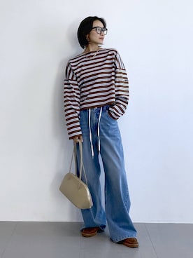 「アイテム（トートバッグ）」を使った、OKAWAさん（レディース・161cm・30代）の冬コーディネート