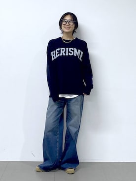 「アイテム（帽子）」を使った、OKAWAさん（レディース・161cm・30代）の秋コーディネート