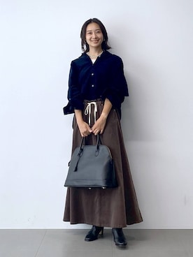「アイテム（ネックレス）」を使った、OKAWAさん（レディース・161cm・30代）の夏コーディネート