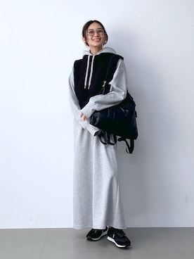 「アイテム（バックパック/リュック）」を使った、OKAWAさん（レディース・161cm・20代）の夏コーディネート