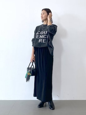 「アイテム（ピアス（両耳用））」を使った、OKAWAさん（レディース・161cm・30代）の秋コーディネート