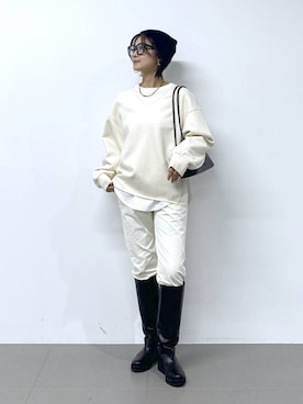 「アイテム（ニットキャップ/ビーニー）」を使った、OKAWAさん（レディース・161cm・20代）の秋コーディネート