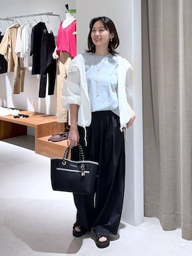 「BARNYARDSTORM（バンヤードストーム）のアイテム（ジャケット/アウター）」を使った、OKAWAさん（レディース・161cm）の春コーディネート