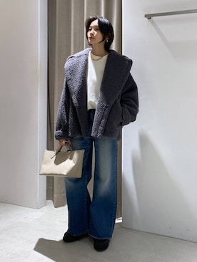 「アイテム（ローファー）」を使った、OKAWAさん（レディース・161cm・30代）の秋コーディネート