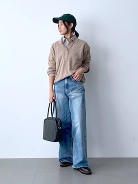 「アイテム（ローファー）」を使った、OKAWAさん（レディース・161cm・30代）の夏コーディネート