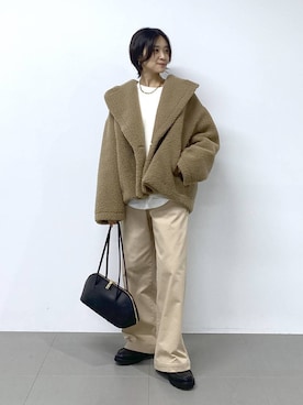 「アイテム（Tシャツ/カットソー）」を使った、OKAWAさん（レディース・161cm・30代）の秋コーディネート