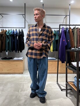 香村大貴さん（メンズ・167cm）の秋コーディネート