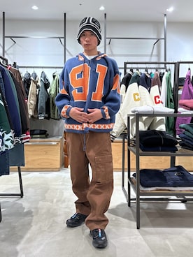 香村大貴さん（メンズ・167cm）の冬コーディネート