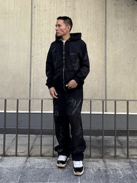 「XLARGE（エクストララージ）のアイテム」を使った、香村大貴さん（メンズ・165cm）の冬コーディネート