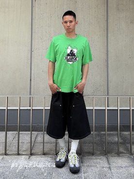 「XLARGE（エクストララージ）のアイテム」を使った、香村大貴さん（メンズ・165cm）の夏コーディネート
