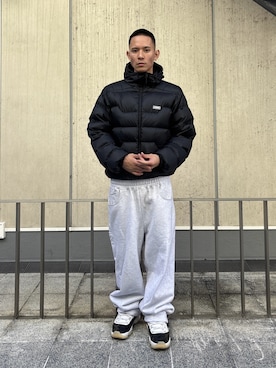「XLARGE（エクストララージ）のアイテム」を使った、香村大貴さん（メンズ・165cm）の冬コーディネート