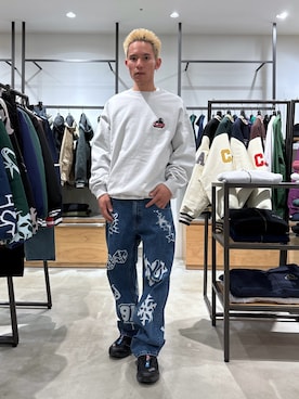 「XLARGE（エクストララージ）のアイテム（帽子）」を使った、香村大貴さん（メンズ・167cm）の冬コーディネート