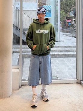 「XLARGE（エクストララージ）のアイテム」を使った、香村大貴さん（メンズ・165cm）の秋コーディネート