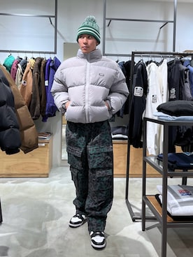 「XLARGE（エクストララージ）のアイテム（ダウンジャケット/コート）」を使った、香村大貴さん（メンズ・167cm）の秋コーディネート