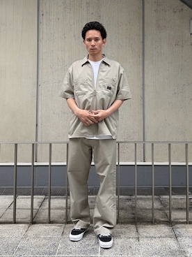 「XLARGE（エクストララージ）のアイテム（トップス）」を使った、香村大貴さん（メンズ・165cm）の春コーディネート
