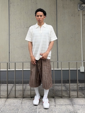 「XLARGE（エクストララージ）のアイテム」を使った、香村大貴さん（メンズ・165cm）の夏コーディネート