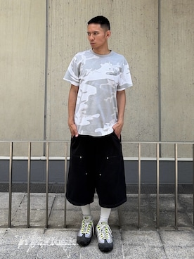 「XLARGE（エクストララージ）のアイテム」を使った、香村大貴さん（メンズ・165cm）の夏コーディネート