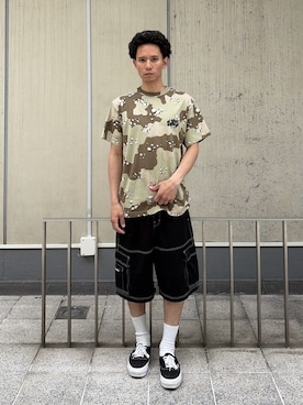 「XLARGE（エクストララージ）のアイテム（パンツ）」を使った、香村大貴さん（メンズ・165cm）の春コーディネート