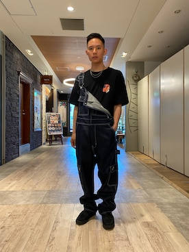 香村大貴さん（メンズ・165cm）の夏コーディネート