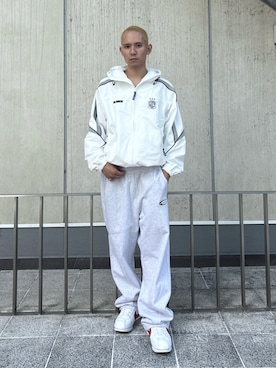 「アイテム（ナイロンジャケット）」を使った、香村大貴さん（メンズ・165cm）の秋コーディネート